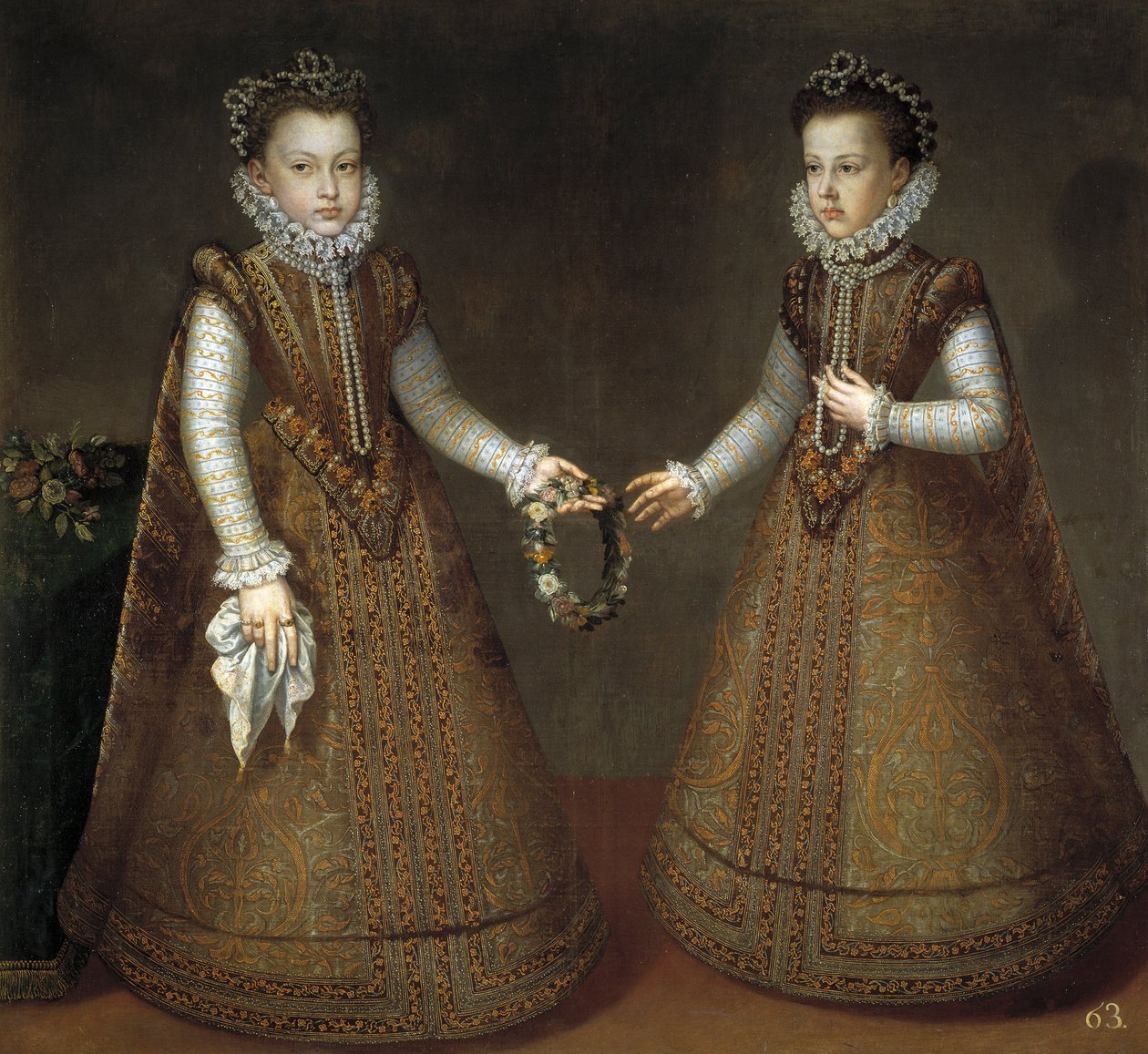 The Infantas Isabel Clara Eugenia (Isabelle Claire Eugenie d