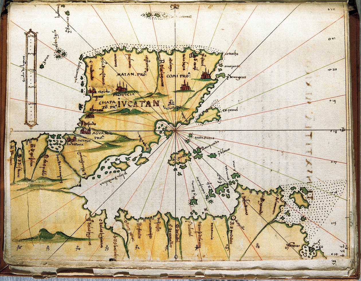中美洲和秘鲁地图（地图） 作者 阿隆索·德·圣克鲁斯