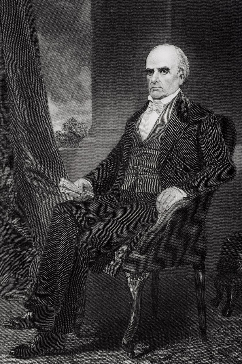 Daniel Webster的肖像（1792-1852） 作者 阿隆佐·查佩尔