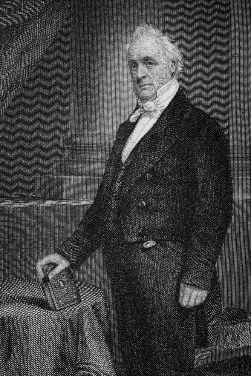 James Buchanan的肖像（1791-1868）（细节254652） 作者 阿隆佐·查佩尔