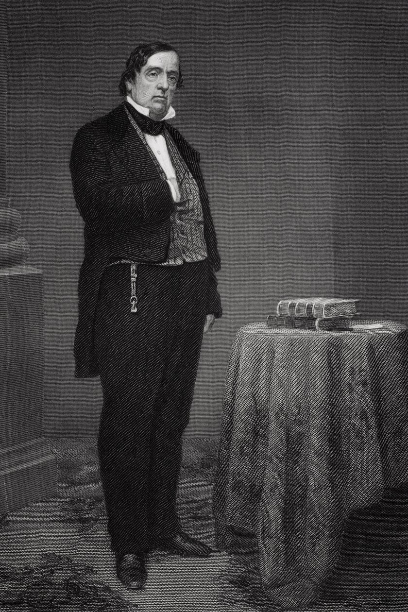 刘易斯卡斯的肖像（1782-1866） 作者 阿隆佐·查佩尔