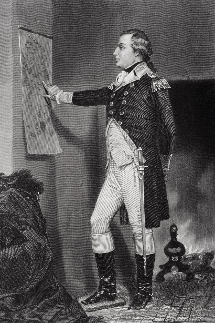Richard Montgomery的肖像（1736-75） 作者 阿隆佐·查佩尔