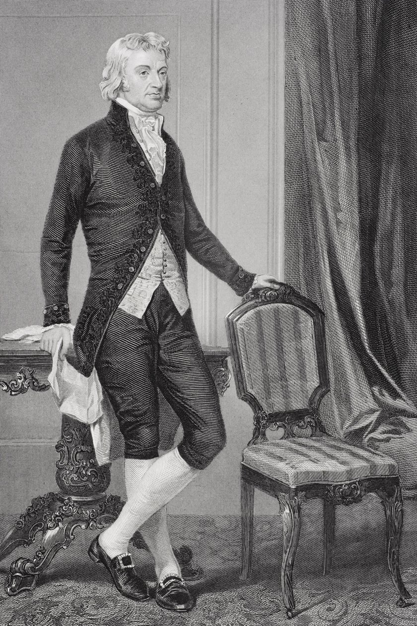 Robert R. Livingston的肖像（1746-1813） 作者 阿隆佐·查佩尔