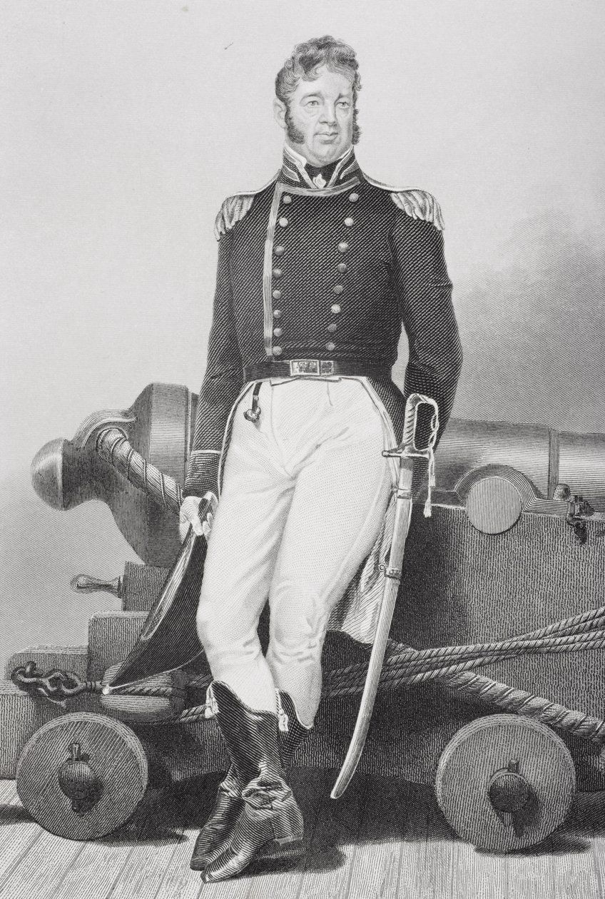 William Bainbridge的肖像（1774-1833） 作者 阿隆佐·查佩尔