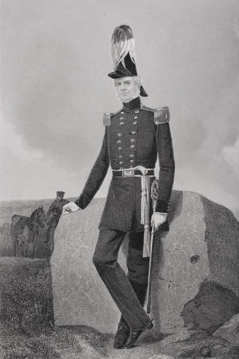 William Jenkins Worth的肖像（1794-1849） 作者 阿隆佐·查佩尔