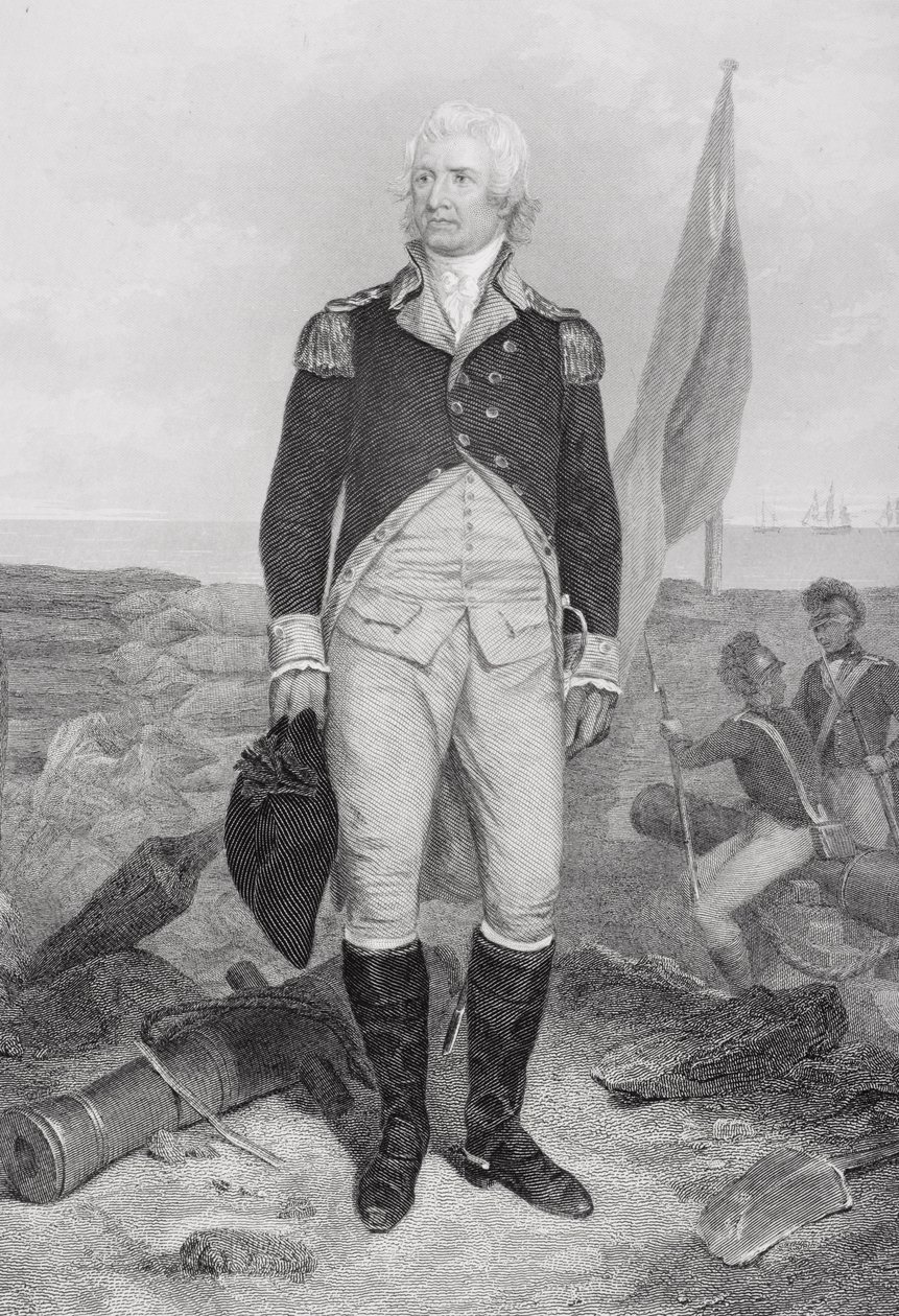 William Moultrie的肖像（1730-1805） 作者 阿隆佐·查佩尔