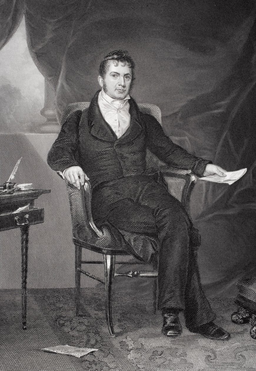 William Pinkney的肖像（1764-1822） 作者 阿隆佐·查佩尔