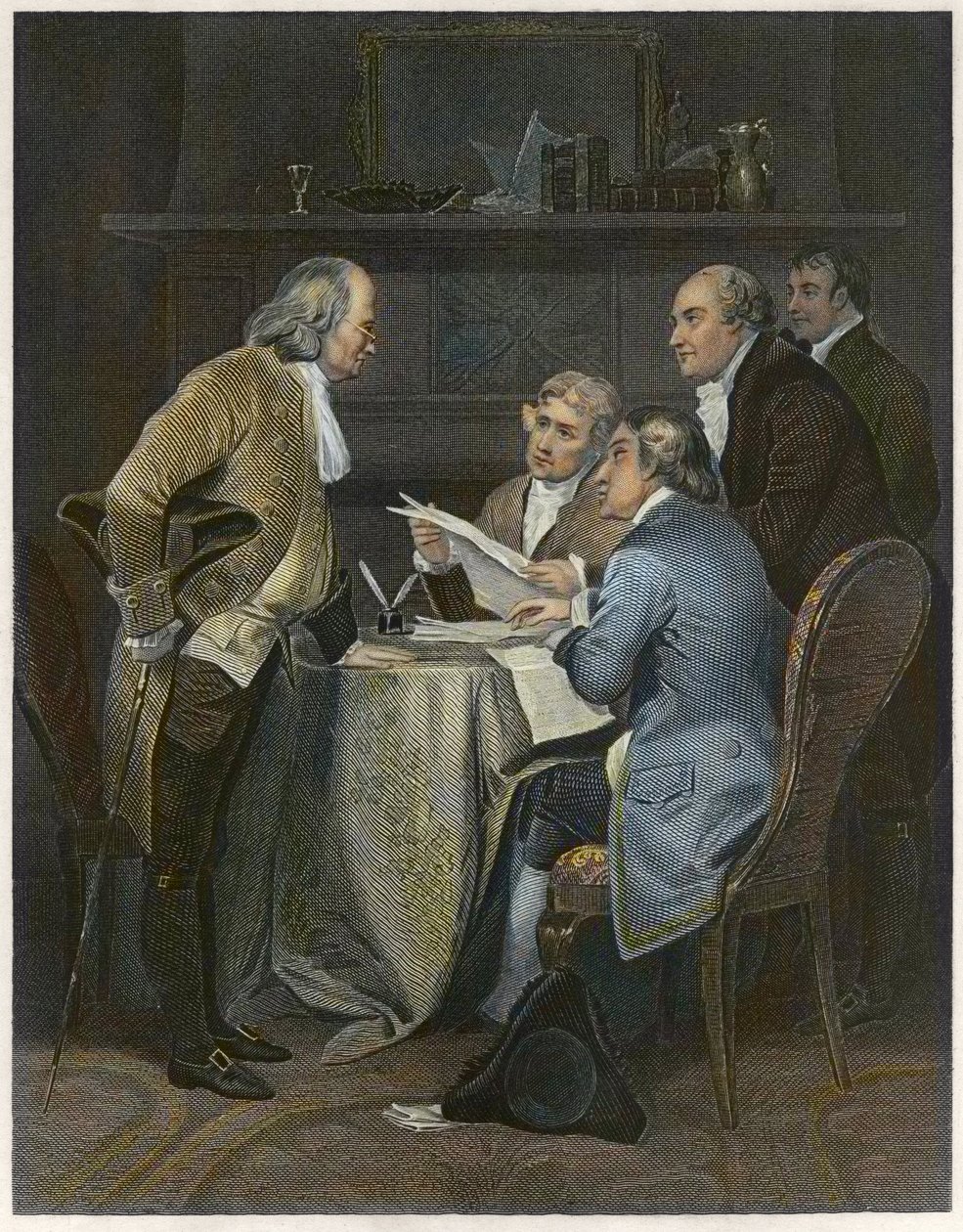 1776 年起草《独立宣言 作者 阿隆佐·查佩尔