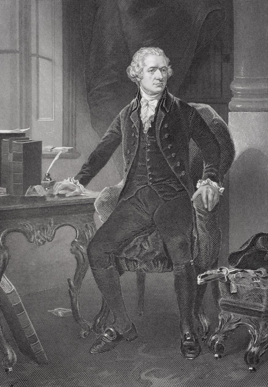 Alexander Hamilton的肖像（175557-1804） 作者 阿隆佐·查佩尔