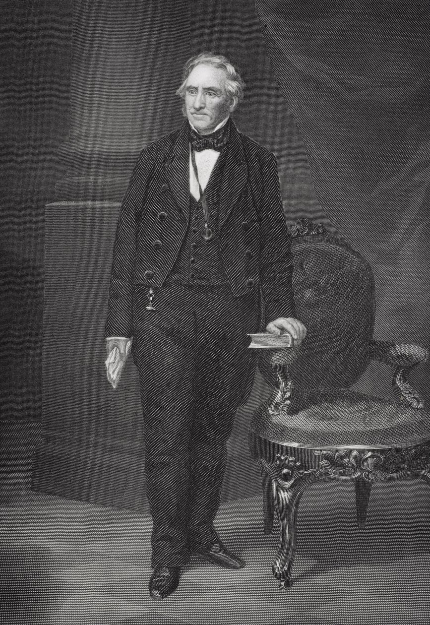 Thomas Hart Benton的肖像（1782-1858） 作者 阿隆佐·查佩尔