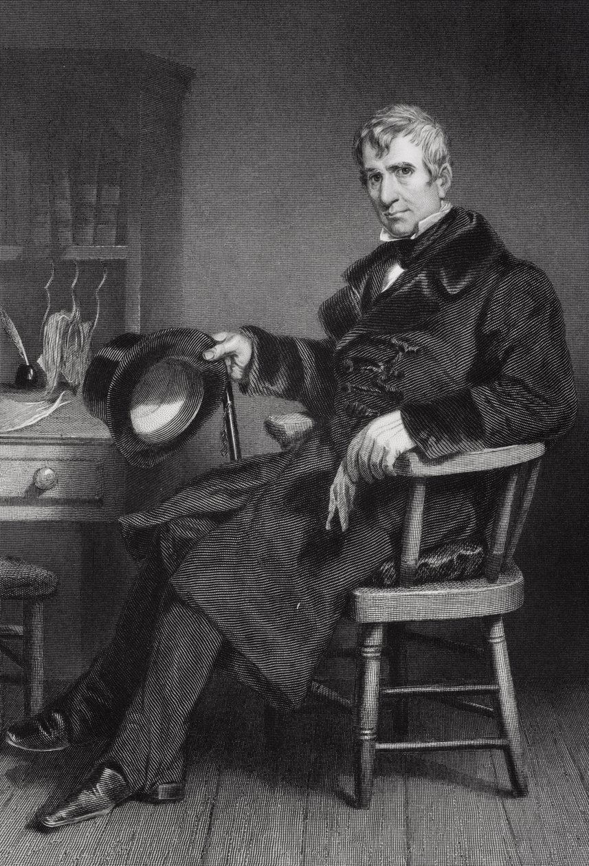 William Henry Harrison的肖像（1773-1841） 作者 阿隆佐·查佩尔