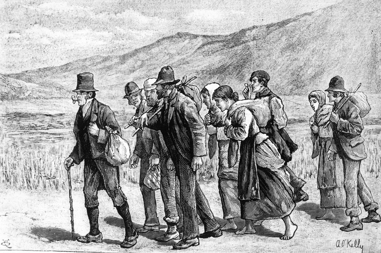 1881年，爱尔兰收割者前往英格兰 作者 阿洛伊修斯·奥凯利（Aloysius O'Kelly）