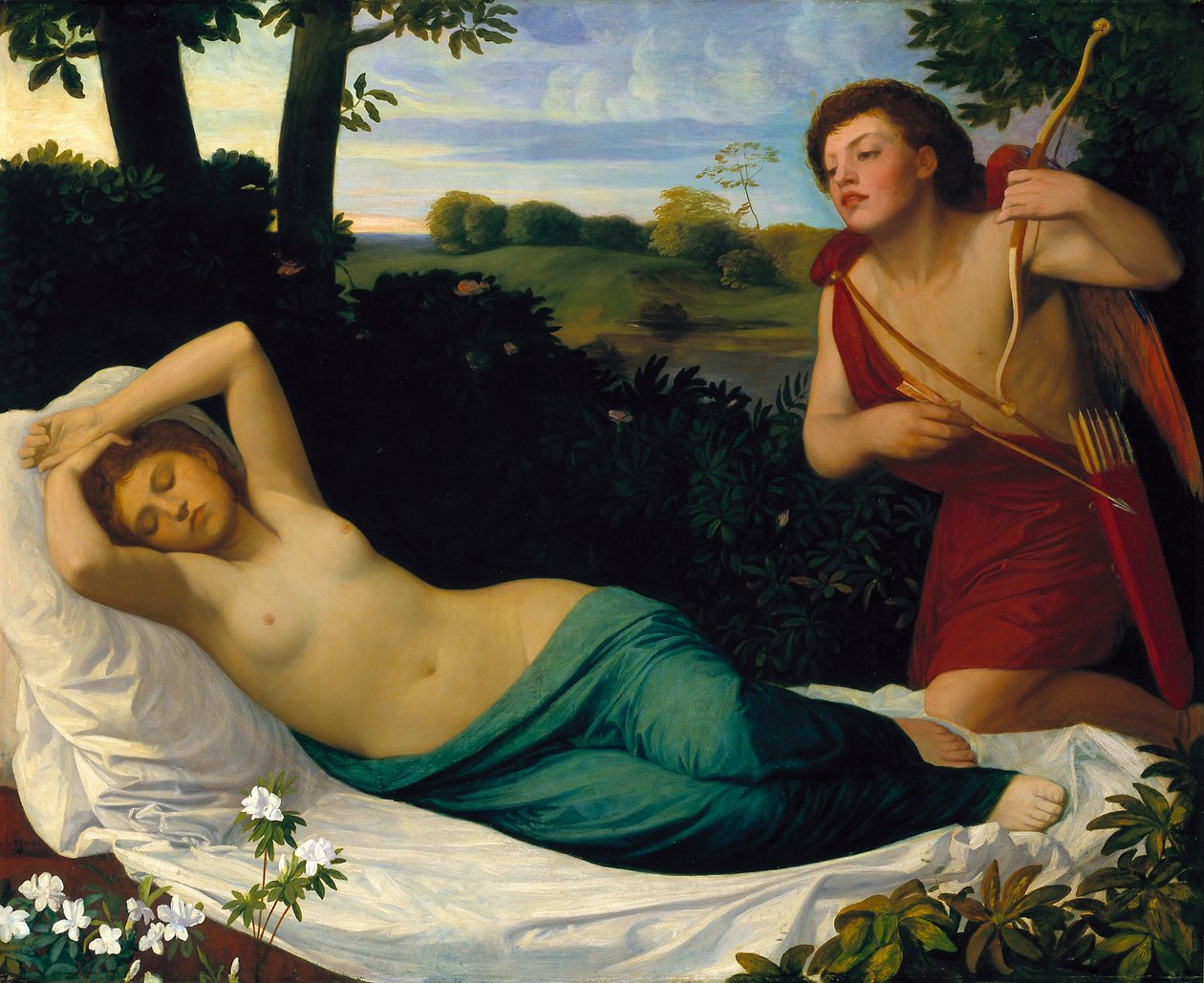 丘比特和灵魂 作者 阿方斯·莱格罗斯（Alphonse Legros）