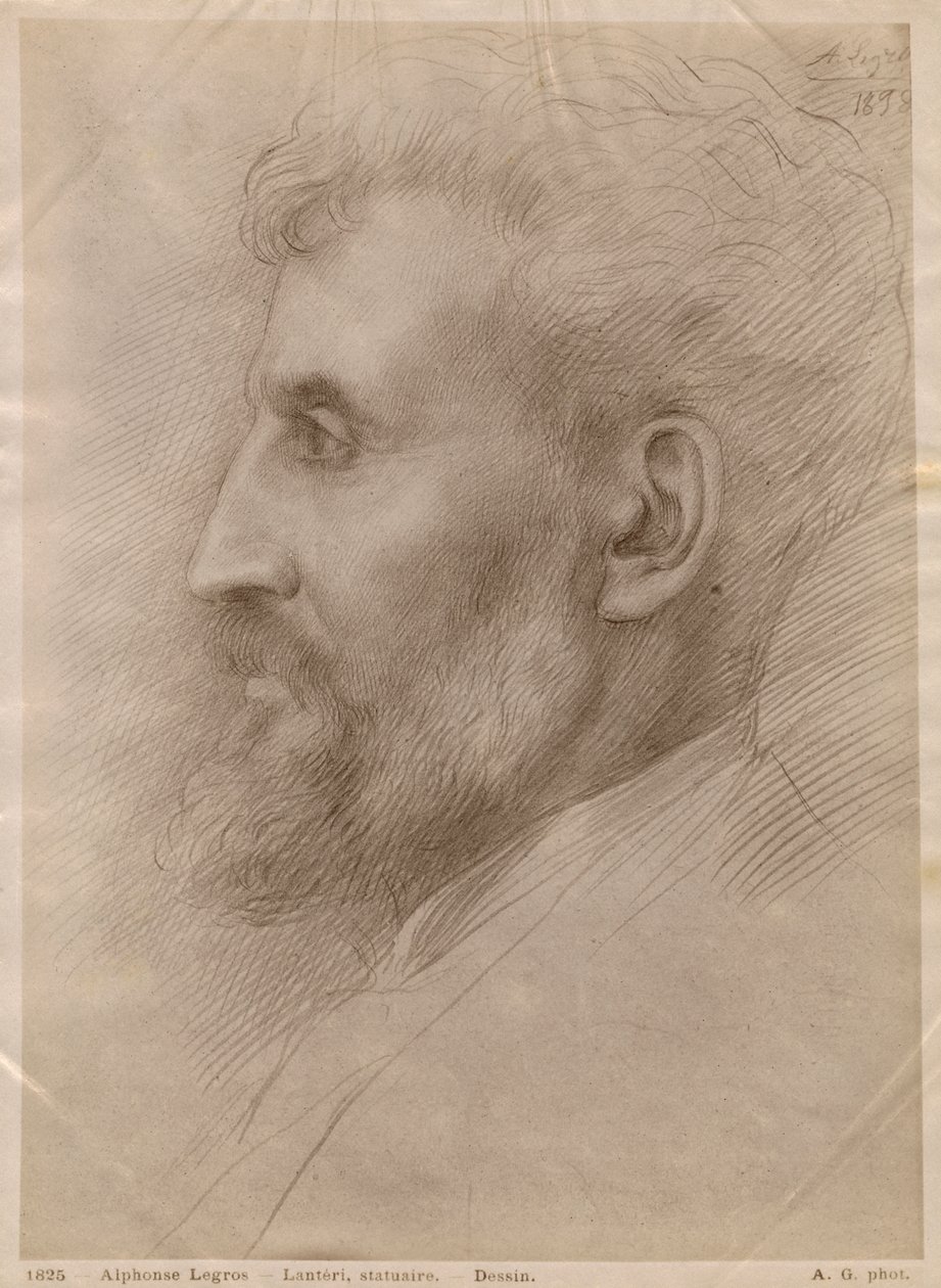 Edouard Lanteri，1898年（纸板上的银点） 作者 阿方斯·莱格罗斯（Alphonse Legros）