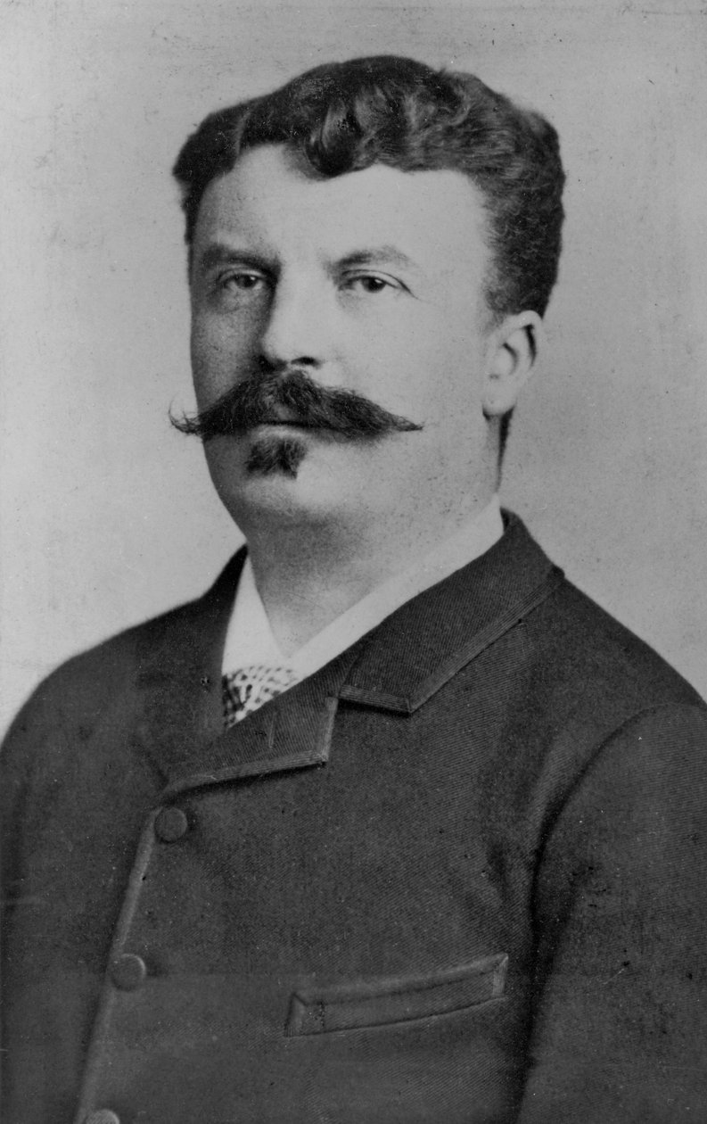 Guy de Maupassant的肖像 作者 阿方斯·李伯特