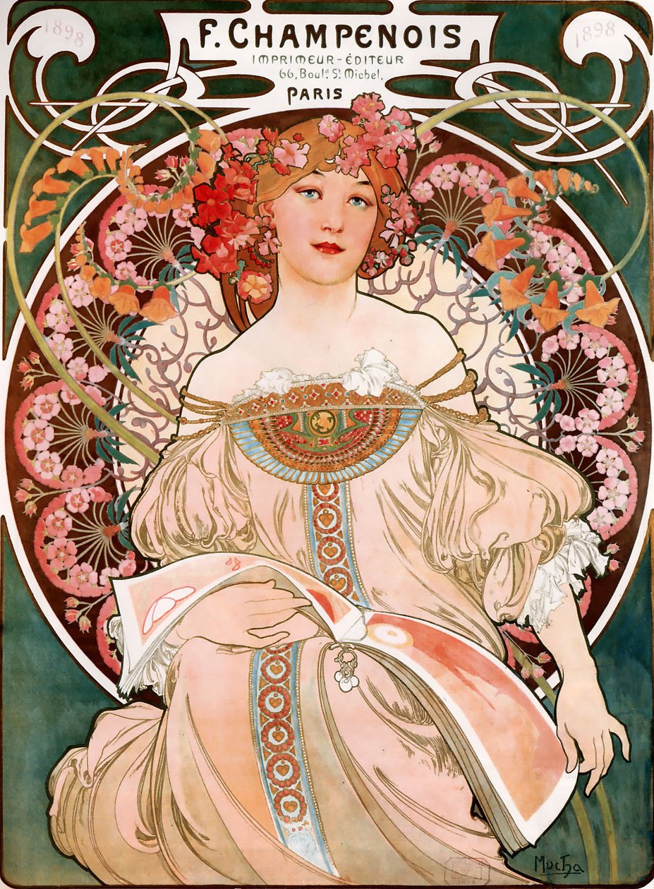 F. Champenois打印机编辑 作者 阿方斯·慕夏