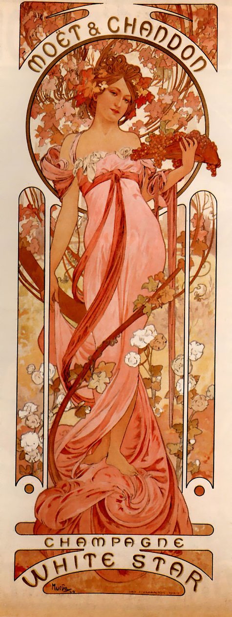 Moet＆Chandon White Starn 作者 阿方斯·慕夏