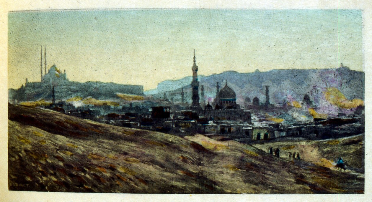 Dinet 绘制的插图，选自《海市蜃楼》中的阿拉伯生活场景。1906.Mirages, Scenes De La Vie Arab》由艾蒂安-迪内绘制插图，西尔曼-本-易卜拉欣-巴梅尔撰写评论。纳斯雷丁-迪内出生时的名字是阿尔方斯-艾蒂安-迪内（1861-1929 年），是一位法国作家。 作者 阿方斯·艾蒂安·迪内