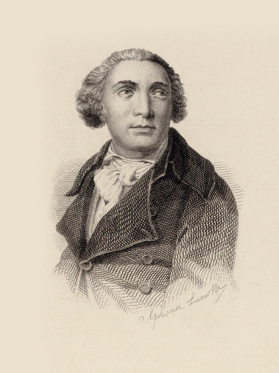 Giovanni Paisiello 1740-1816的肖像。 作者 阿方斯·拉莫特