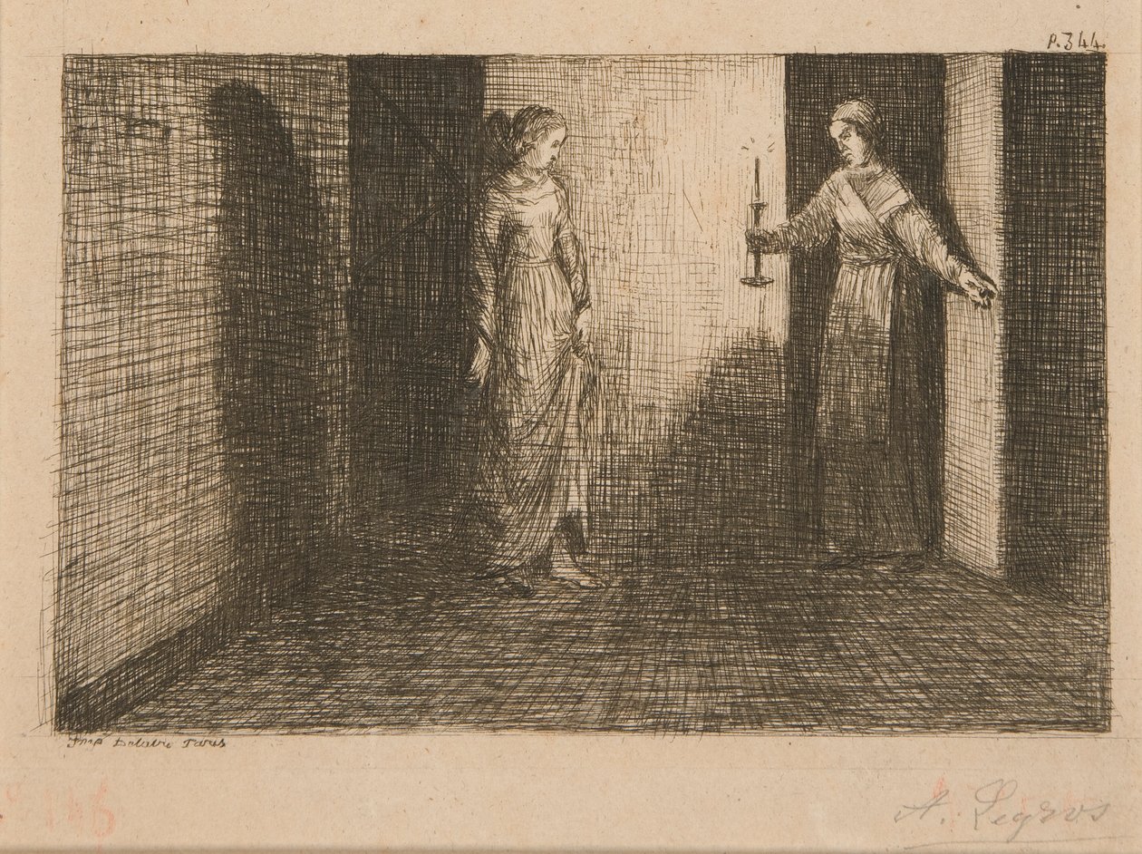 2 幅《马勒戈壁》插图 d 作者 阿方斯·莱格罗斯（Alphonse Legros）