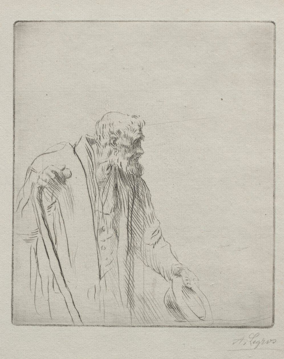 一个乞丐 作者 阿方斯·莱格罗斯（Alphonse Legros）
