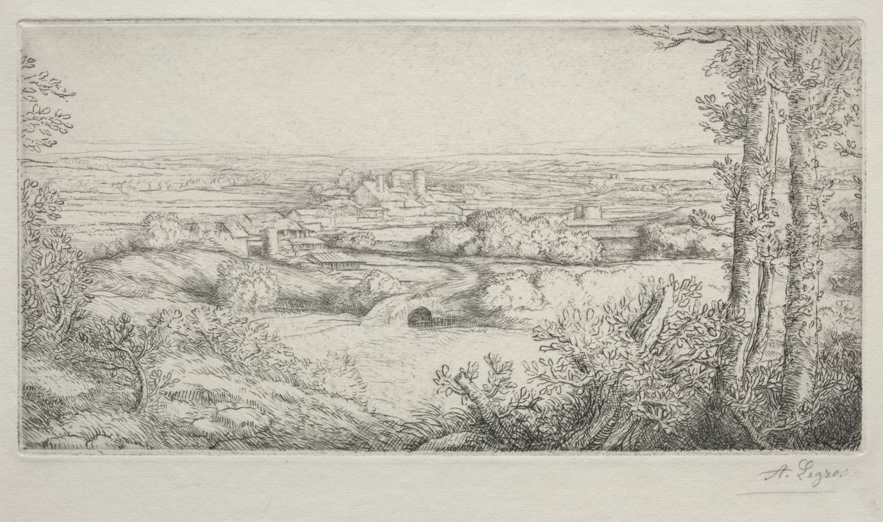 勃艮第山谷 作者 阿方斯·莱格罗斯（Alphonse Legros）
