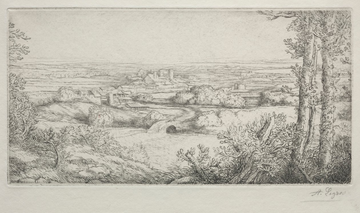 勃艮第的一个山谷勃艮第的一个山谷。 作者 阿方斯·莱格罗斯（Alphonse Legros）