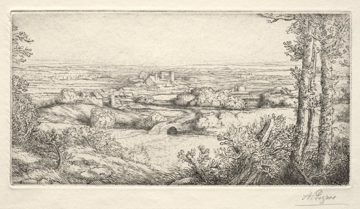 勃艮第的一个山谷勃艮第的一个山谷。 作者 阿方斯·莱格罗斯（Alphonse Legros）