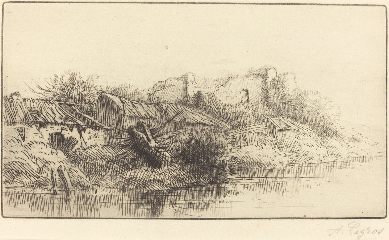 被遗弃的村庄 作者 阿方斯·莱格罗斯（Alphonse Legros）