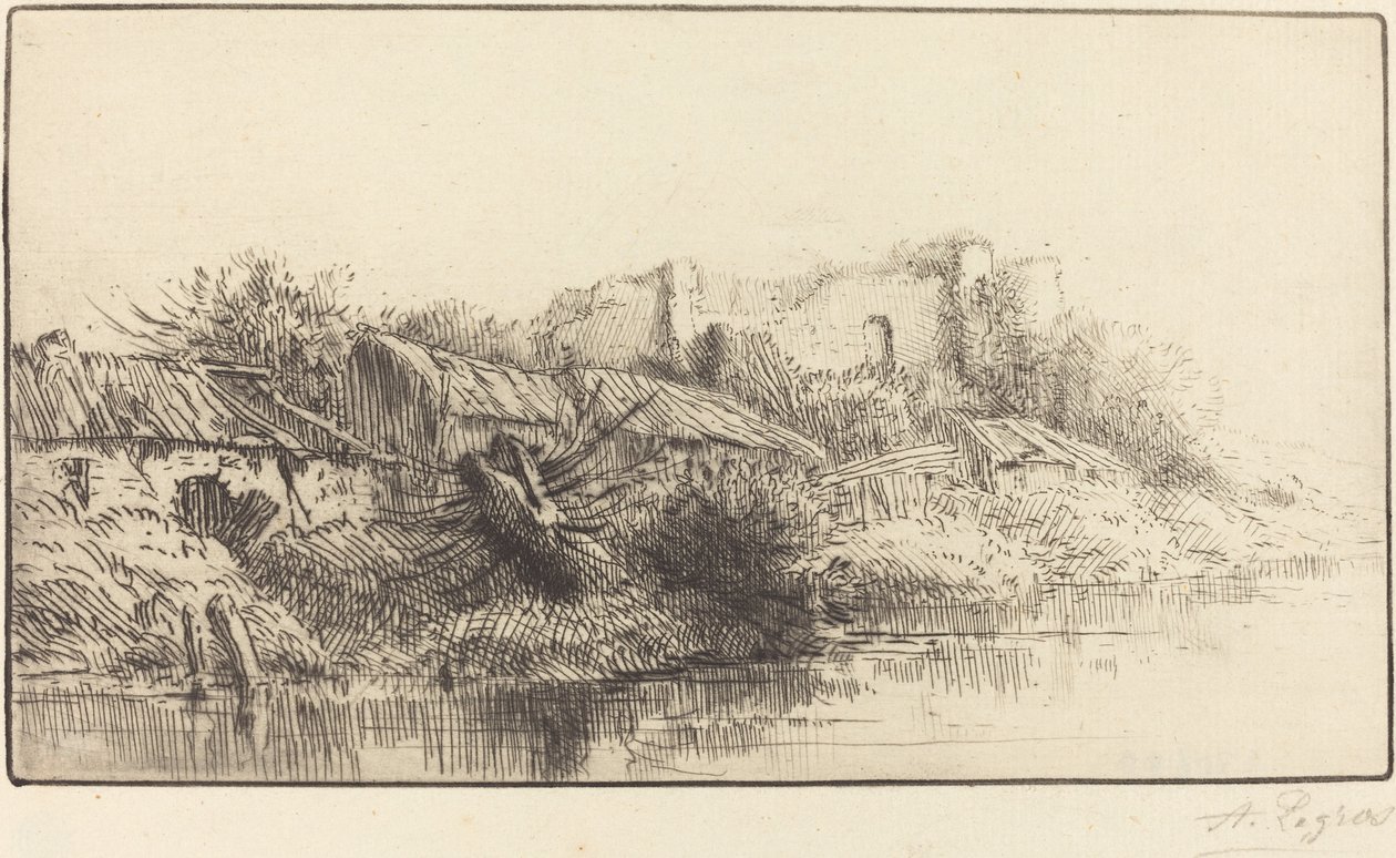 被遗弃的村庄 Le village abondonne. 作者 阿方斯·莱格罗斯（Alphonse Legros）