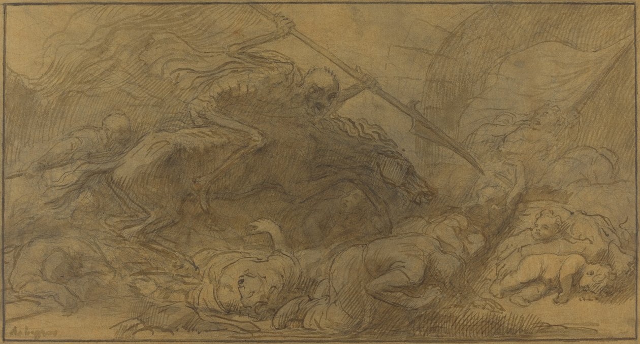 战后。 作者 阿方斯·莱格罗斯（Alphonse Legros）
