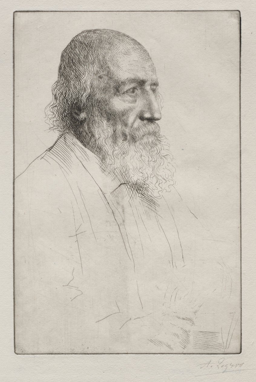 阿尔弗雷德·坦尼森勋爵。 作者 阿方斯·莱格罗斯（Alphonse Legros）