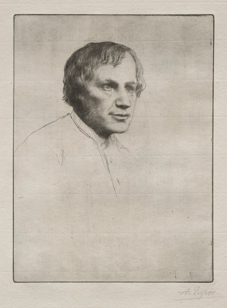 阿尔弗雷德·史蒂文斯（Alfred Stevens）。 作者 阿方斯·莱格罗斯（Alphonse Legros）