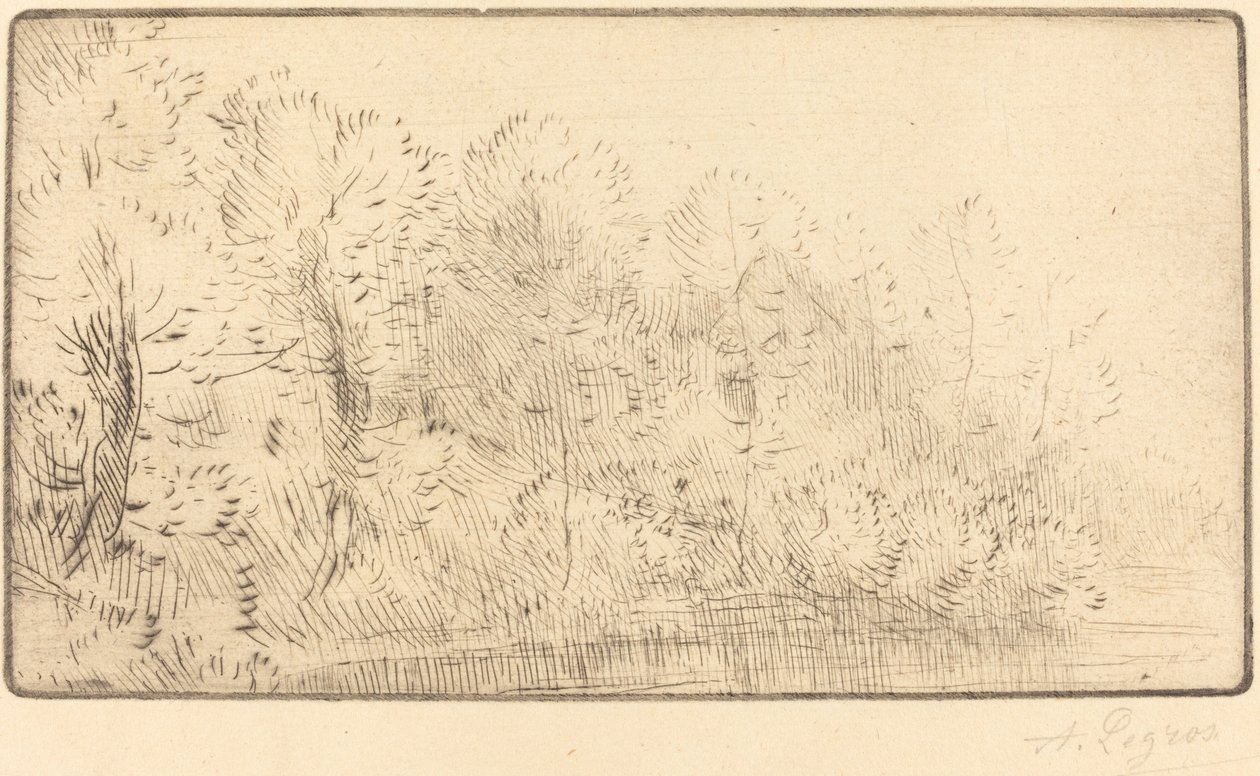 沿着河边(Sur la riviere) 作者 阿方斯·莱格罗斯（Alphonse Legros）