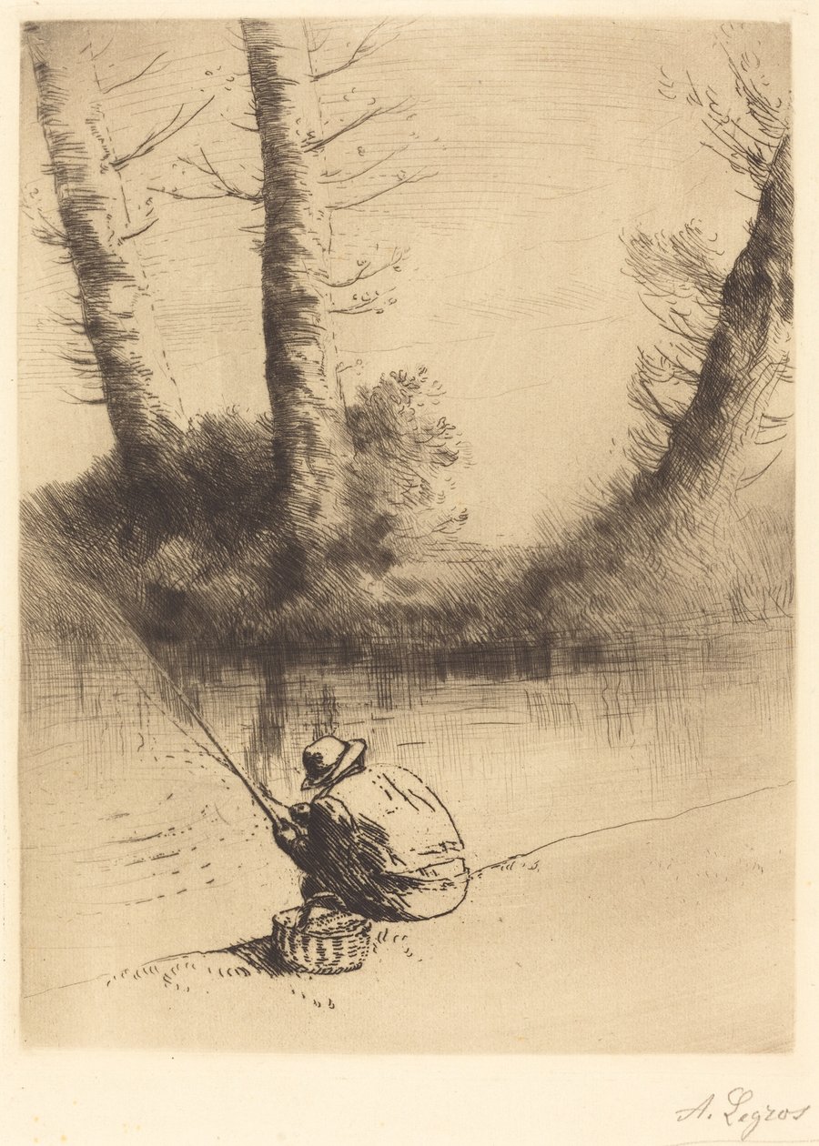 垂钓者 作者 阿方斯·莱格罗斯（Alphonse Legros）