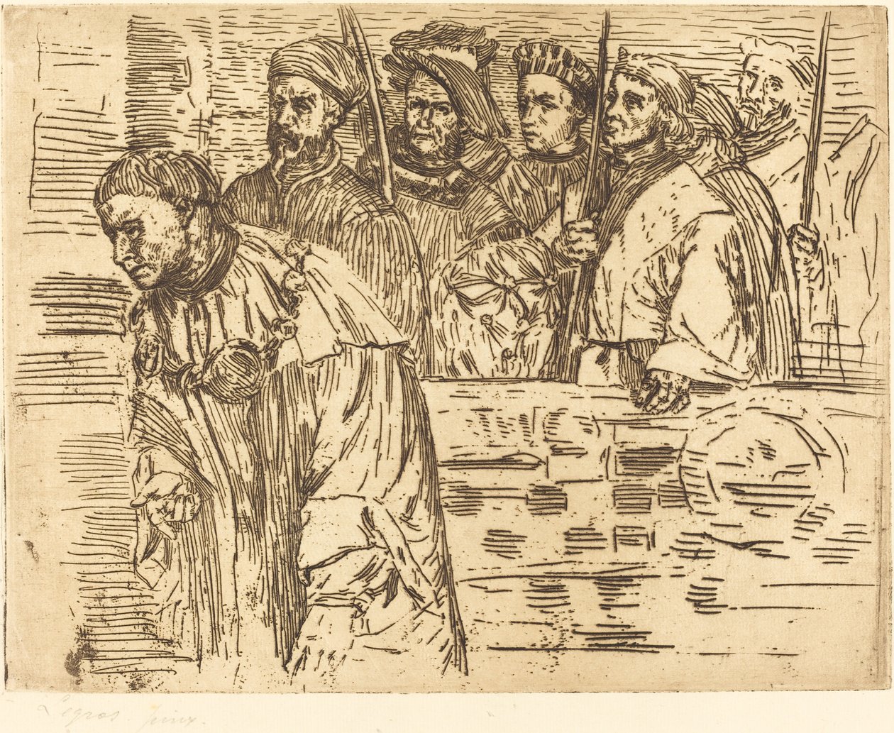 弓箭手 (Les archers) 作者 阿方斯·莱格罗斯（Alphonse Legros）