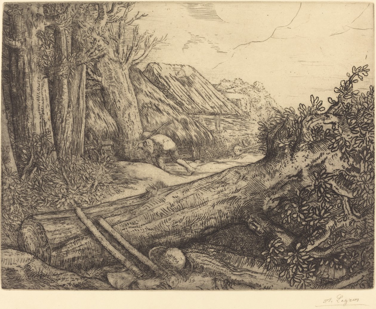 在樵夫之家(Chez les bocherons) 作者 阿方斯·莱格罗斯（Alphonse Legros）