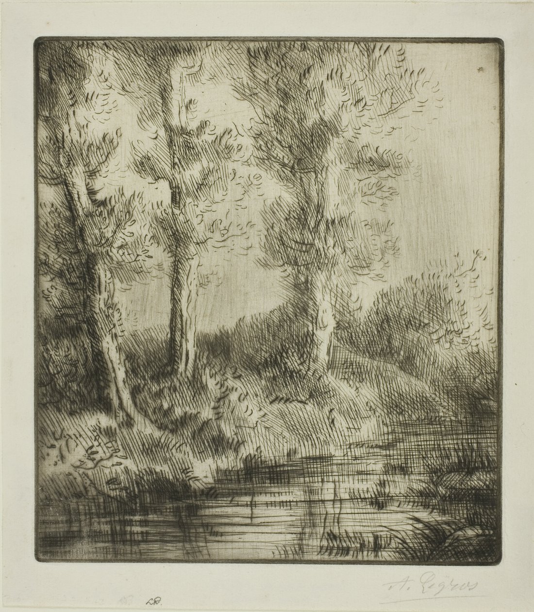 圣普雷河岸 作者 阿方斯·莱格罗斯（Alphonse Legros）