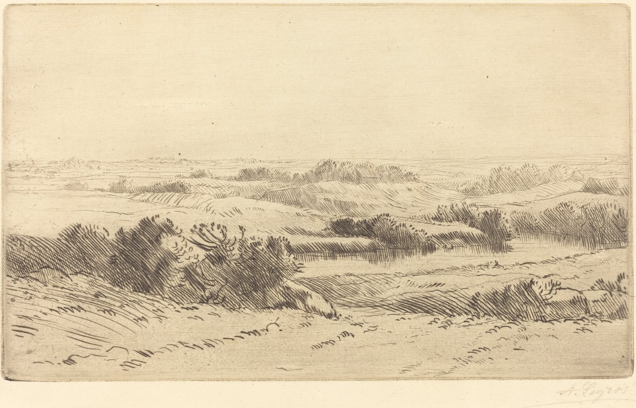 亚纳河岸 Les bords de la Yanne. 作者 阿方斯·莱格罗斯（Alphonse Legros）