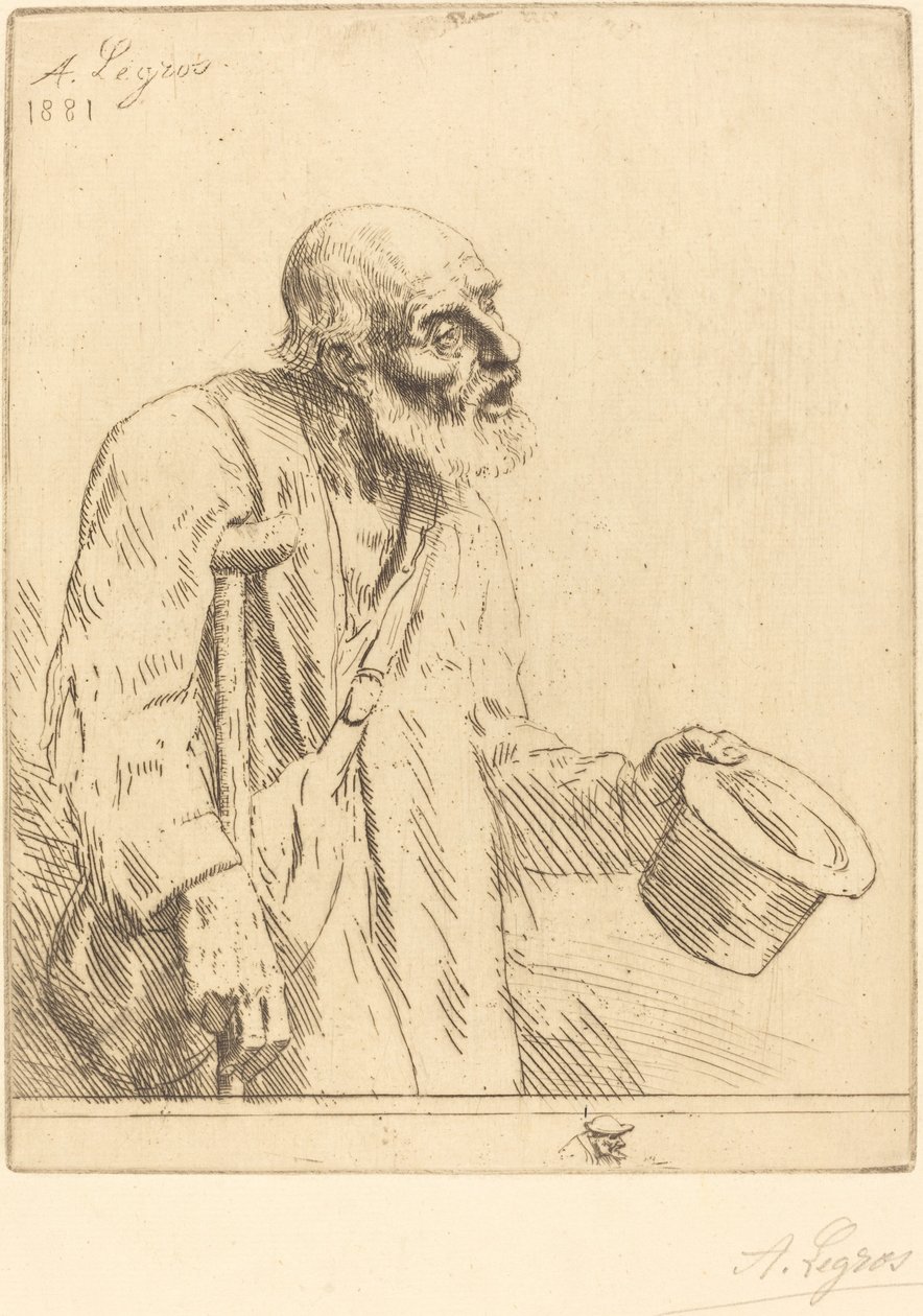 乞丐 (Le mendiant) 作者 阿方斯·莱格罗斯（Alphonse Legros）