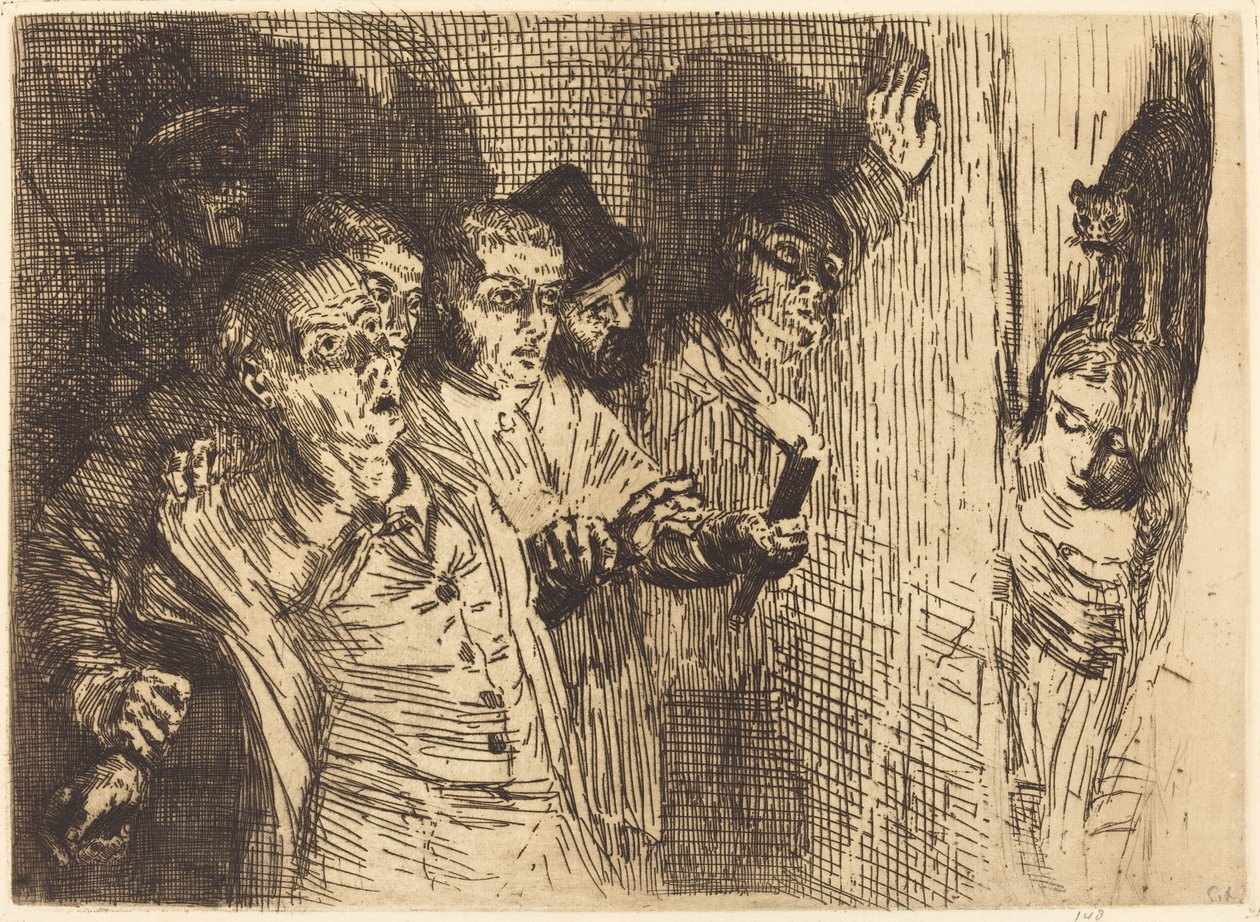 Black Cat Le chat noir. 作者 阿方斯·莱格罗斯（Alphonse Legros）