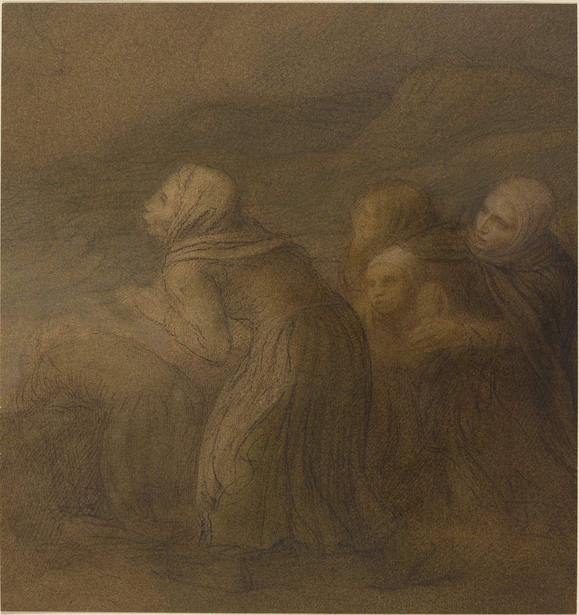 陷入困境的船只。 作者 阿方斯·莱格罗斯（Alphonse Legros）
