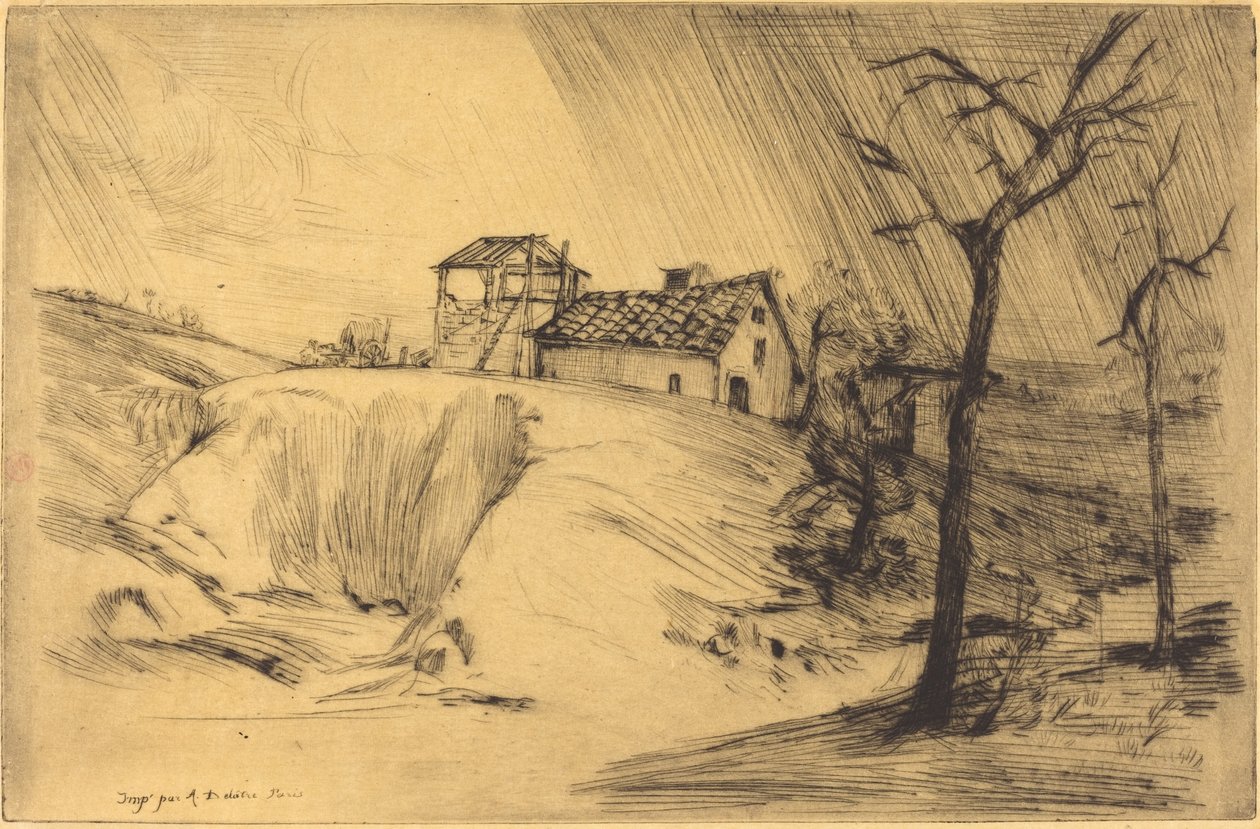 砖厂La Briqueterie。 作者 阿方斯·莱格罗斯（Alphonse Legros）