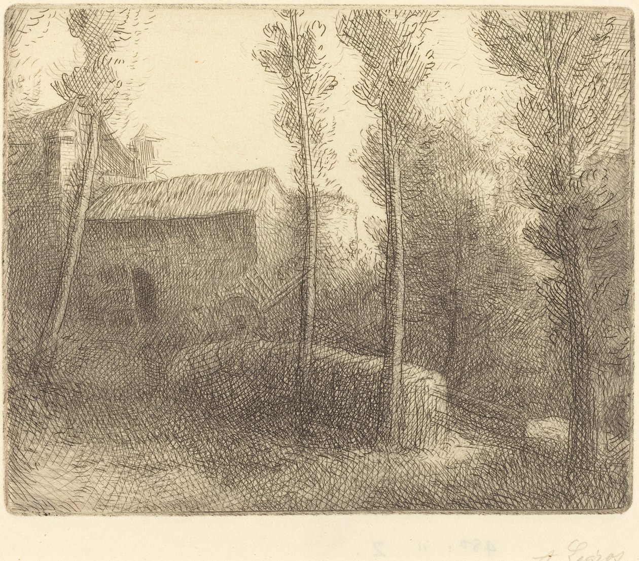 磨坊的桥 作者 阿方斯·莱格罗斯（Alphonse Legros）