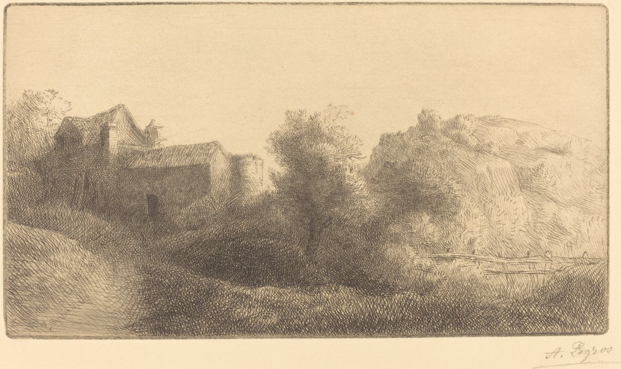 磨坊桥 作者 阿方斯·莱格罗斯（Alphonse Legros）