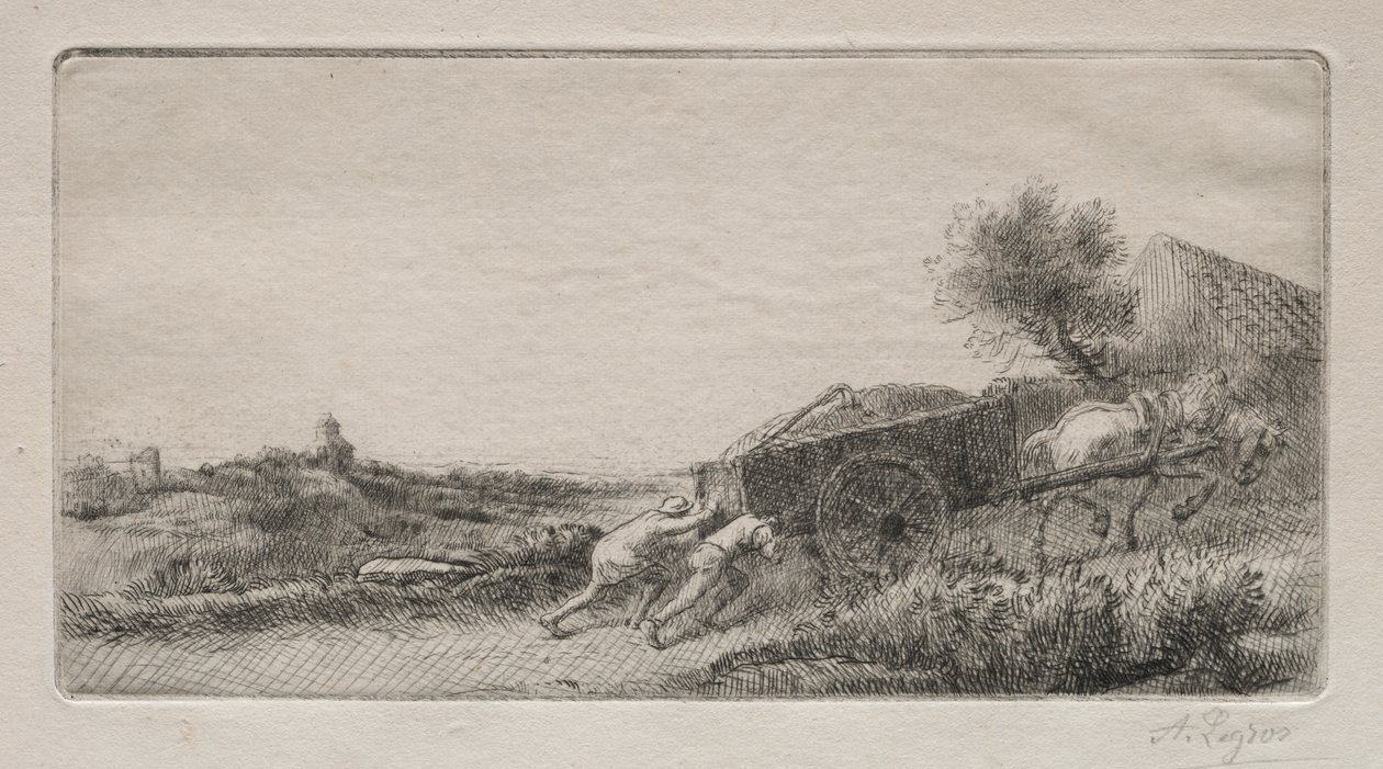 把干草带回家 作者 阿方斯·莱格罗斯（Alphonse Legros）