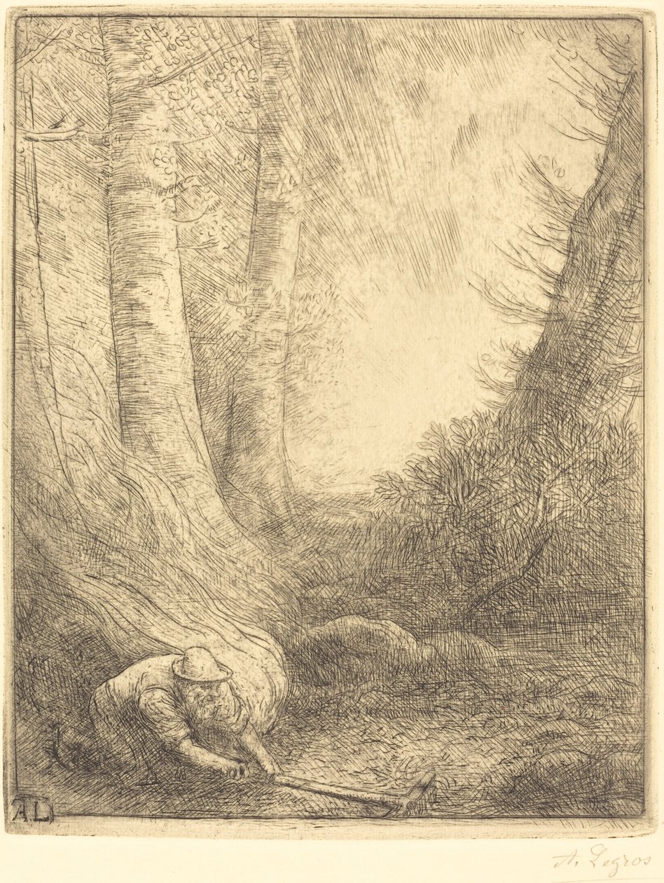 焚烧草丛 作者 阿方斯·莱格罗斯（Alphonse Legros）