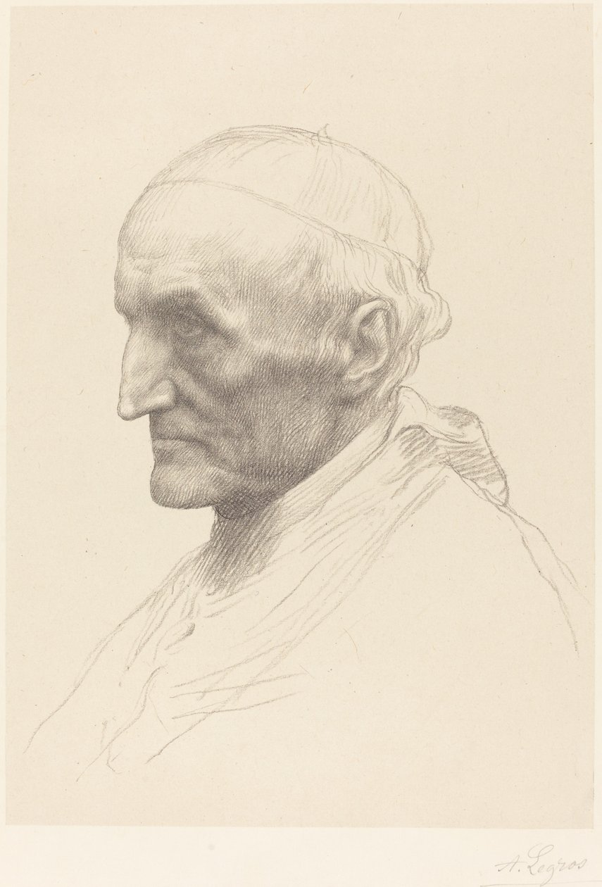 红衣主教曼宁，第二盘 作者 阿方斯·莱格罗斯（Alphonse Legros）