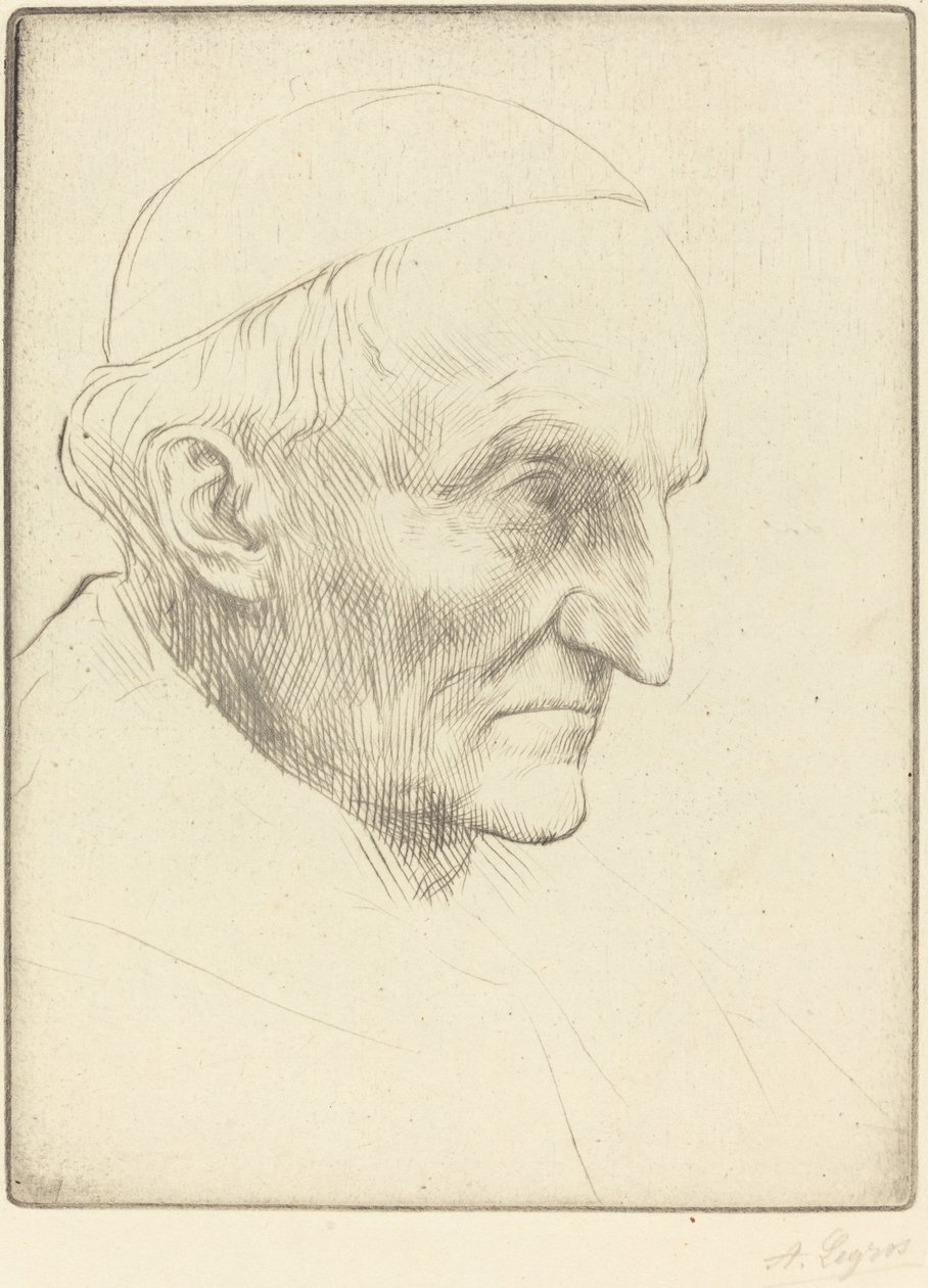 红衣主教曼宁，第3板 作者 阿方斯·莱格罗斯（Alphonse Legros）