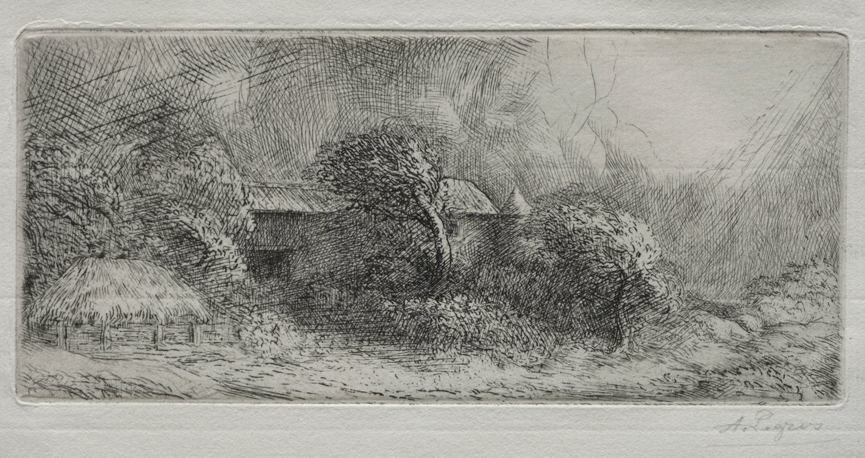Chailli：金色效果。 作者 阿方斯·莱格罗斯（Alphonse Legros）